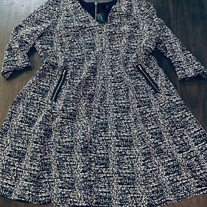 Lane Bryant Patterned Flare Dress